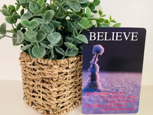 And the Card Is…..Believe!
