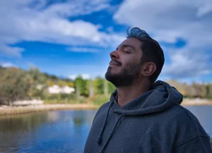 Woman practicing mindfulness and emotional awareness