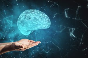 Illustration of an energized brain